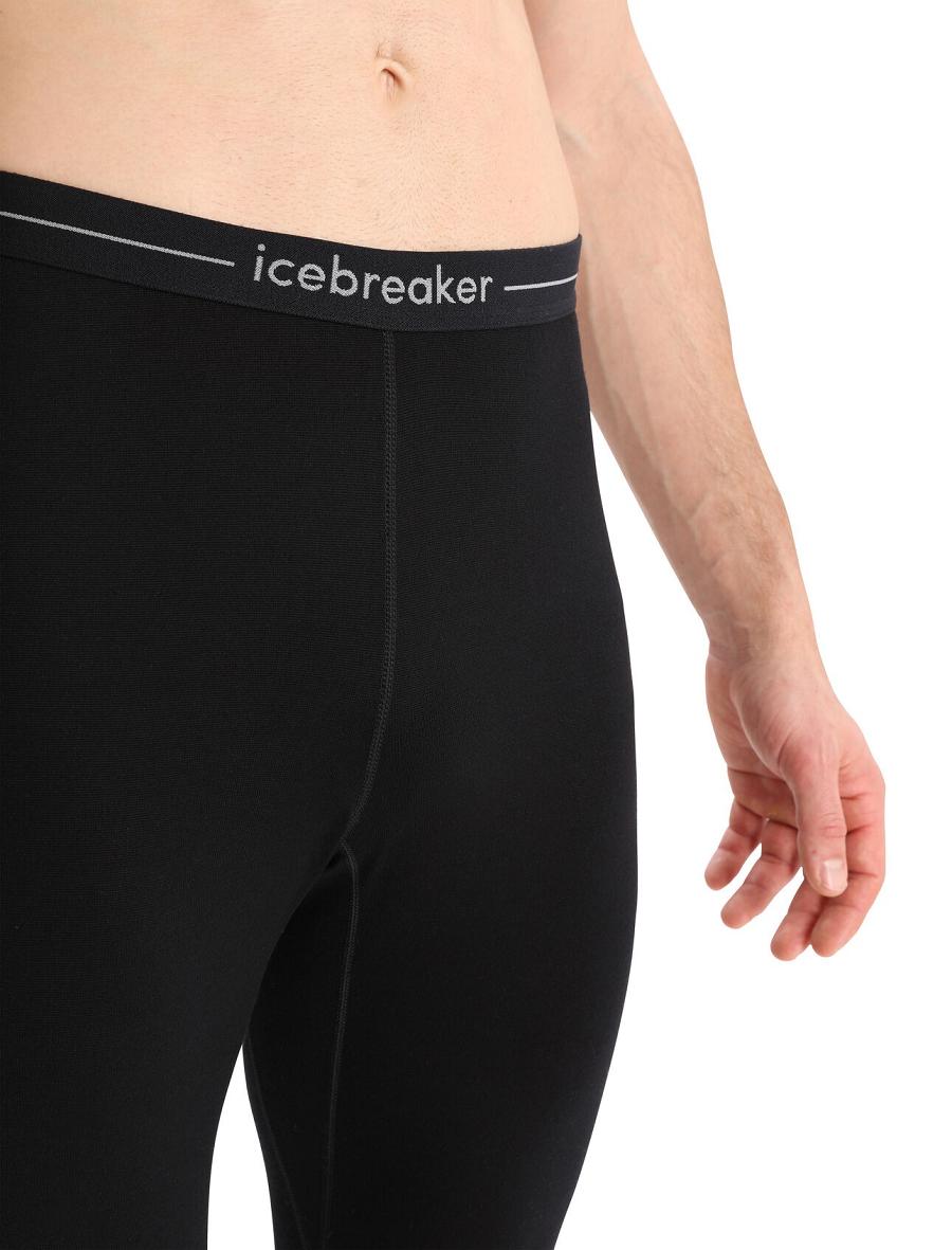 Base Layers Icebreaker Merino 260 ZoneKnit™ Merino Leggings Homme Noir | FR 1332PJJQ